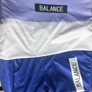 Balance Purple and Blue Athletic shirt and Shorts set size 5XL